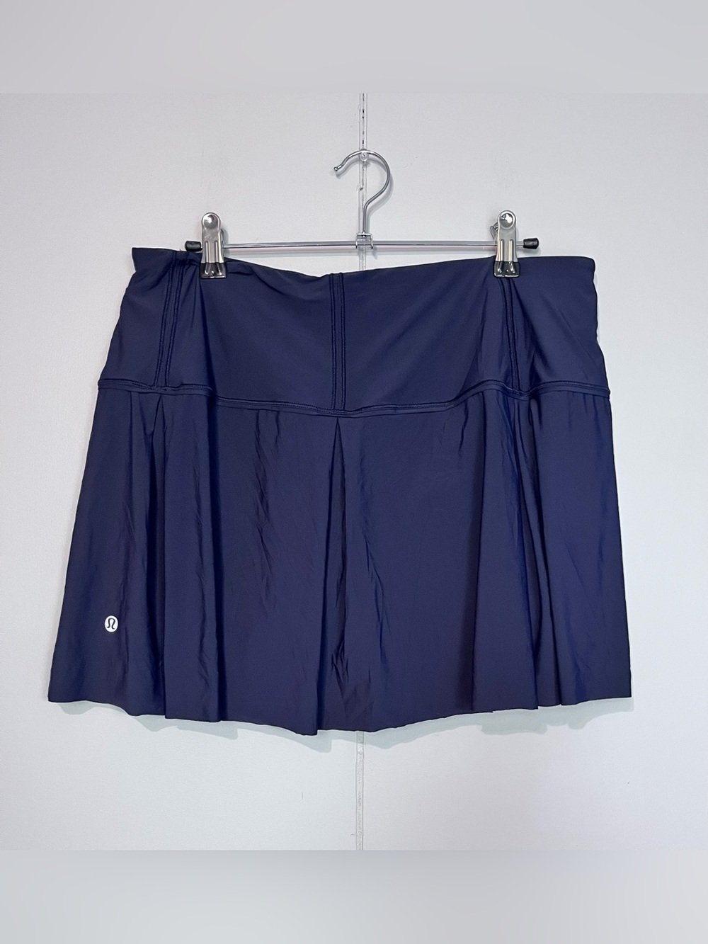 Lululemon Pace Rival Mid Rise Skirt Skort Navy Blue Size 10 Built-In Shorts
